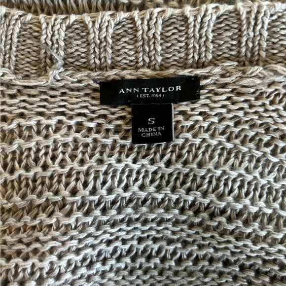 Ann Taylor Women’s Open Front Cardigan 100% Linen Knit Size Small Front Pockets. - Picture 5 of 9